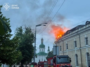 Из-за массированной атаки на Киев пострадал Мистецький Арсенал
