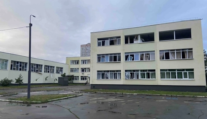 Під час нічної атаки на Київ постраждали 9 навчальних закладів, –  КМДА 
