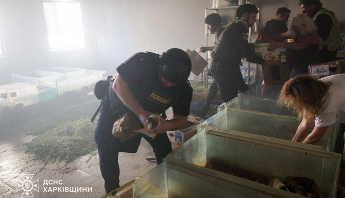 ГСЧС: Армия РФ ударила по зоопарку в Харькове, есть разрушения и жертвы