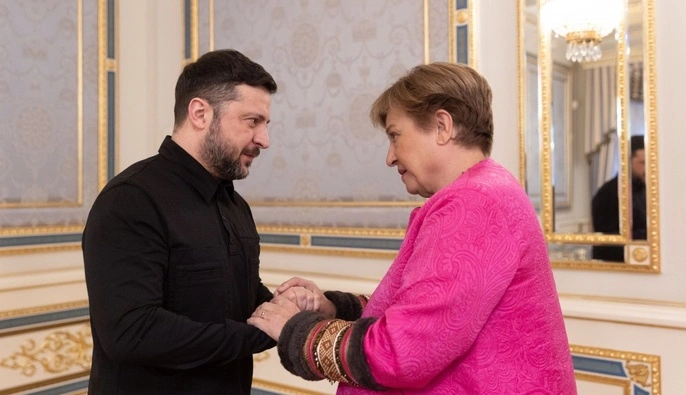 Зеленський зустрівся з директоркою МВФ Георгієвою: що обговорили