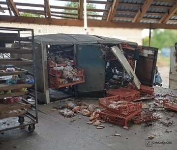 В Сумской области вражеские дроны атаковали хлебокомбинат