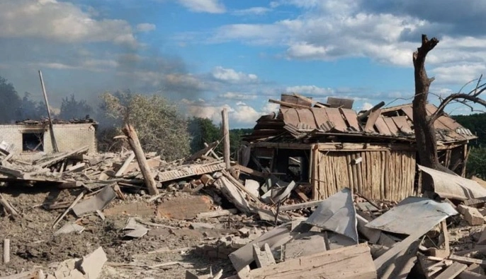 В результате российских ударов по Харьковщине два человека погибли и еще восемь ранены