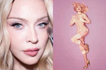 В корсете и сетчатых колготах: Мадонна стала главной героиней Vogue Italia