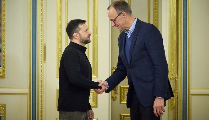 Зеленський обговорив із Мерцом ракети для Patriot та спростував заяви Путіна про Костянтинівку