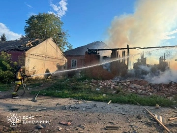 Российские войска нанесли удар по заправкам в Донецкой области