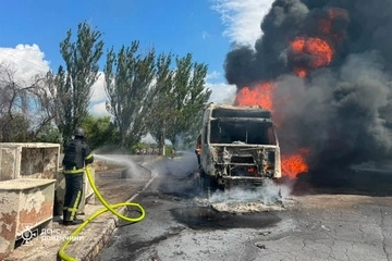 Російський дрон атакував вантажівку з пальним у Слов’янську