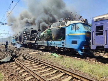 Россия нанесла двойной удар по пассажирскому поезду в Запорожской области