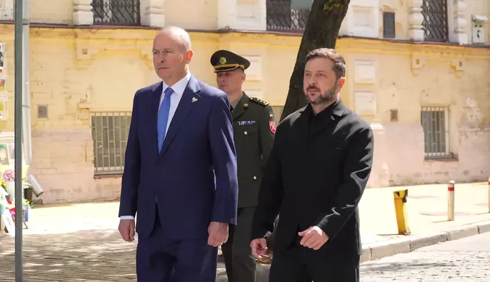 Зеленський та прем’єр Ірландії у Києві вшанували пам’ять українських загиблих воїнів