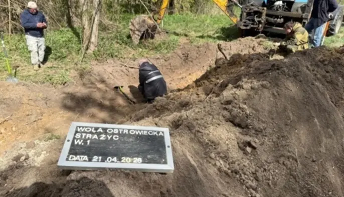 На Волыни эксгумировали останки 48 жертв Второй мировой войны