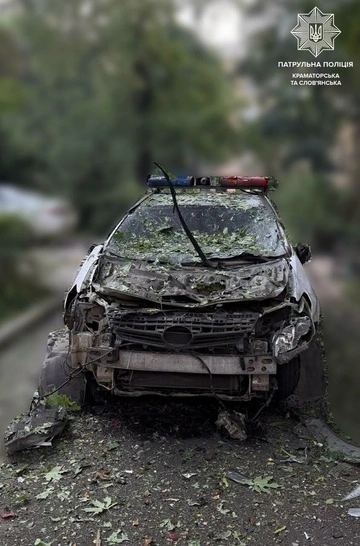 В Краматорске российский FPV-дрон атаковал экипаж патрульной полиции: ранен