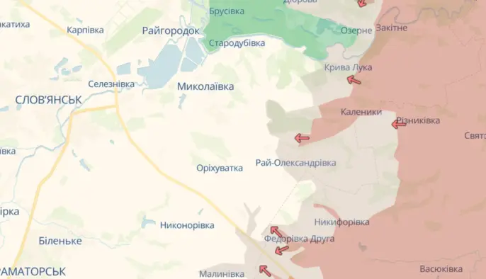 Россияне продвинулись вблизи Калеников и Донбасса — DeepState