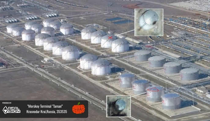 Спутники раскрыли последствия удара по "Таманьнефтегазу": один резервуар уничтожен