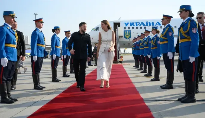 Зеленский совершил первый визит в Сербию
