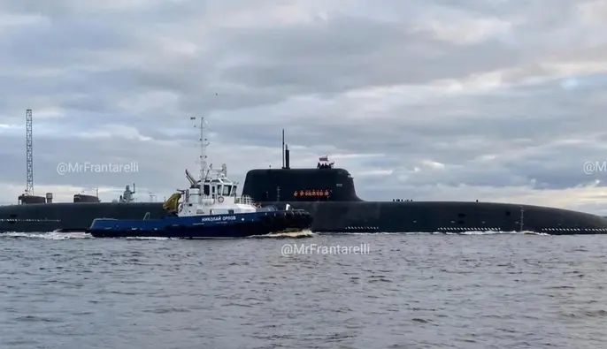 "Хабаровськ" вийшов у море: Росія вперше випробовує нову атомну субмарину