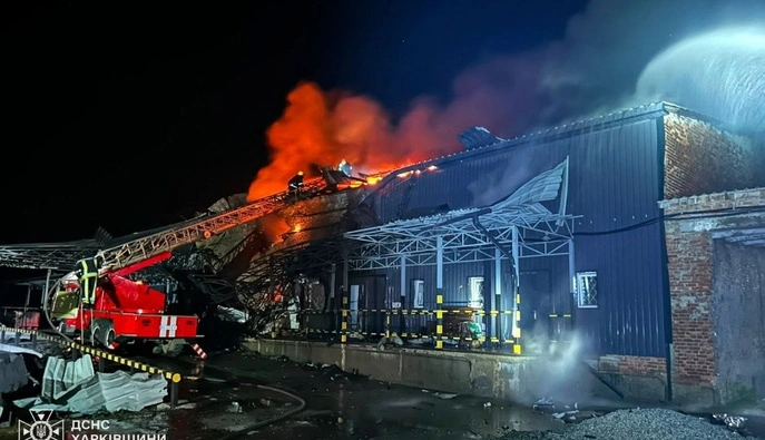 В Лозовой дрон попал в почтовое отделение