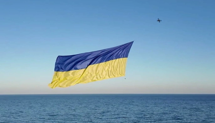 Украинский флаг подняли над Большой Кардашинкой и Голой Пристанью в Херсонской области