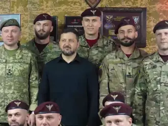 Драпатый и Зеленский встретились с бойцами на Александровском направлении