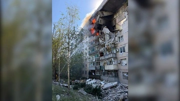 Россия ударила по девятиэтажке в Славянске: дом получил серьезные разрушения
