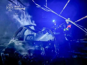 В результате атаки на Одесщину в области возникли пожары