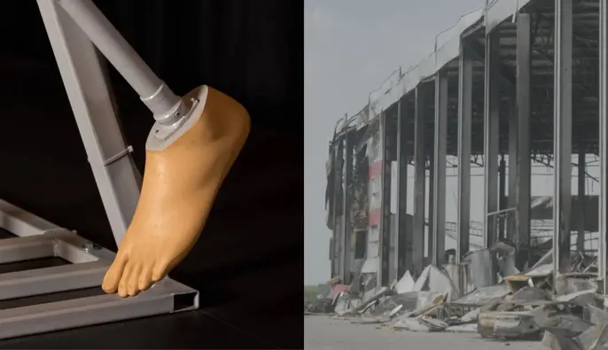 Росіяни знищили роботу Нікіти Кадана, створену з протезів українських ветеранів