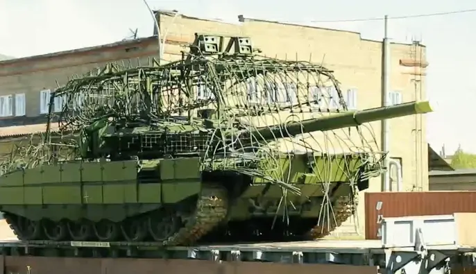 РФ передали новую партию танков с модернизированной антидроновой защитой