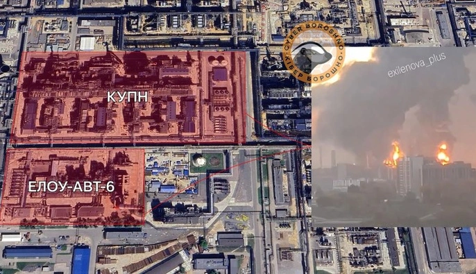 Силы обороны поразили оба узла первичной переработки на Московском НПЗ — OSINT