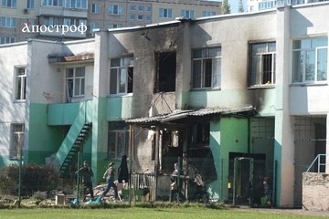 Детсад в Киеве пострадал из-за атаки российского дрона.