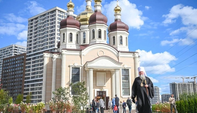 В Киеве митрополит Эпифаний освятил храм святых Бориса и Глеба