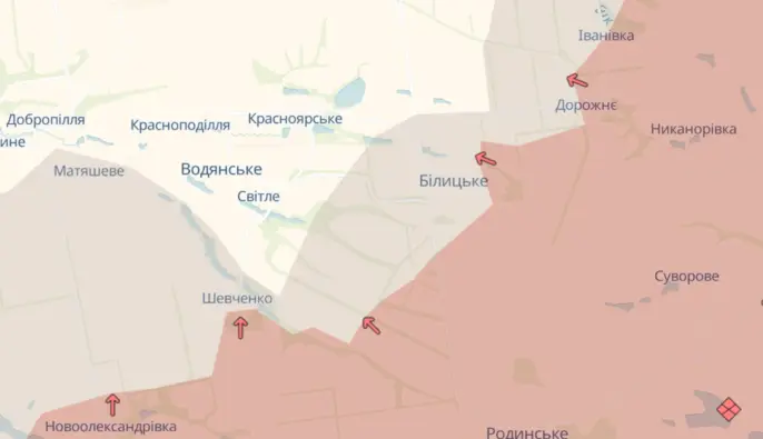 Аналитики DeepState зафиксировали продвижение оккупантов в Донецкой области