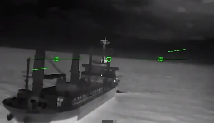 Силы обороны атаковали судно в Чёрном море и место запуска дронов — Зеленский