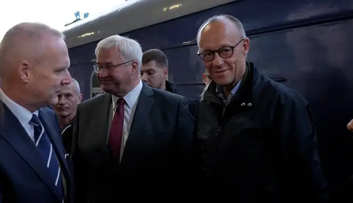 Неоголошений візит: до Києва прибув канцлер Німеччини Фрідріх Мерц