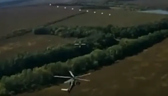 ВСУ поразили FPV-дроном модернизированный ударный вертолет россиян