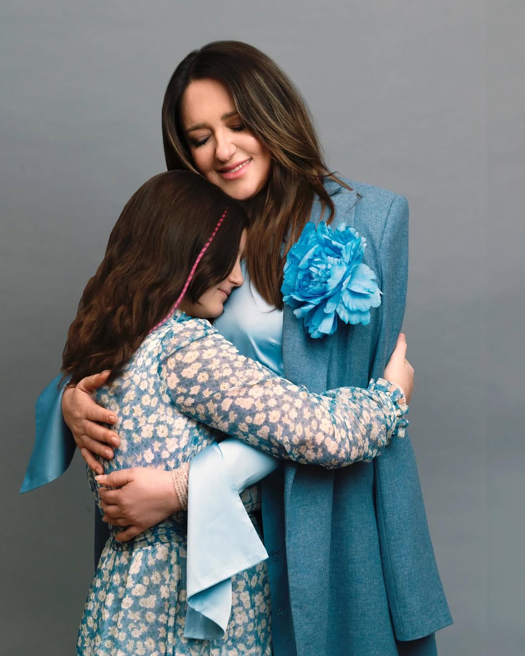 Наталья Могилевская со старшей дочерью