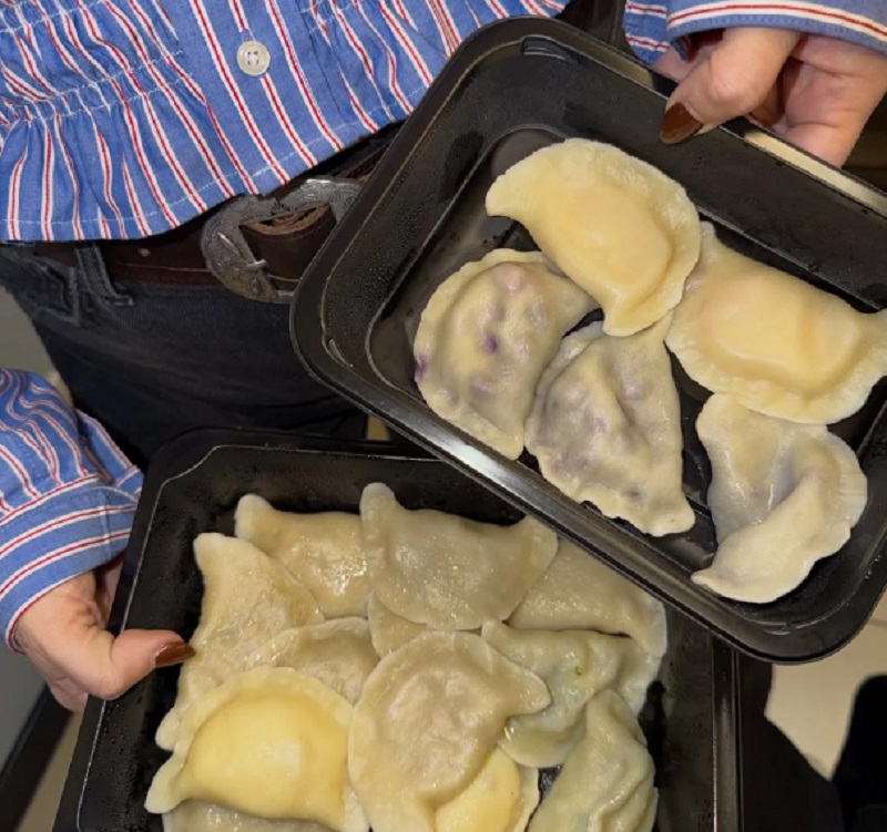 С картофелем и вишнями