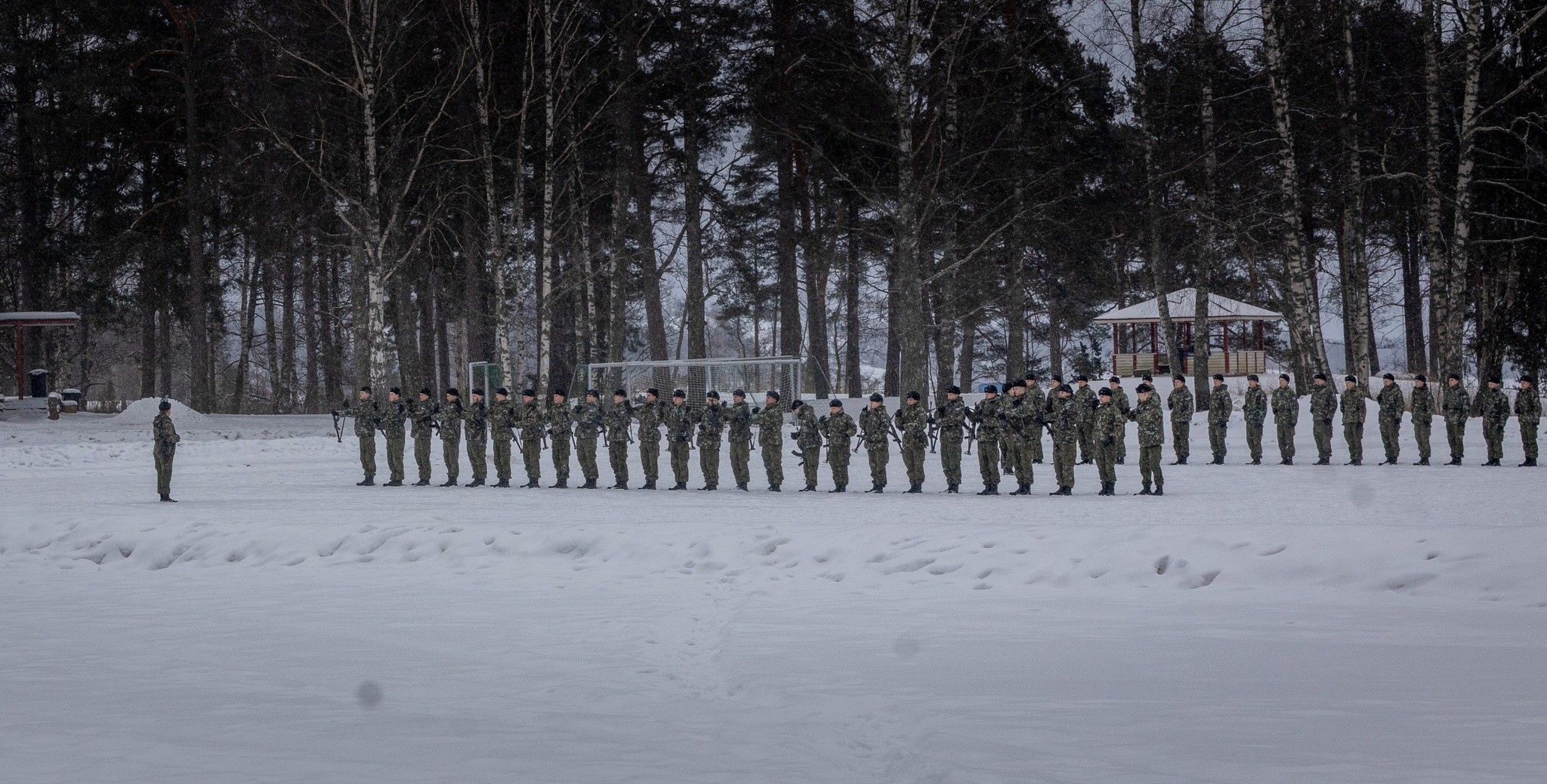 Финские солдаты на учениях/Фото: facebook.com/puolustus