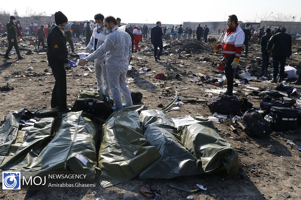 Последствия ущерба Boeing 737 под Тегераном/Фото: Mehr News Agency