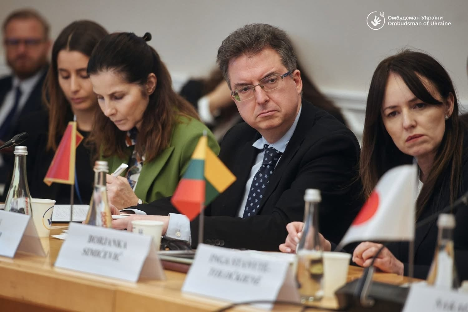 Посол Сербии в Украине Андон Сапунджи на заседании Рабочей группы в Офисе омбусмана/Фото: Embassy of Serbia in Ukraine/Facebook