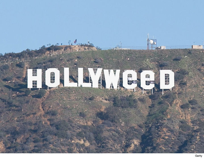 В новогоднюю ночь в США вандалы изменили надпись Hollywood на Hollyweed