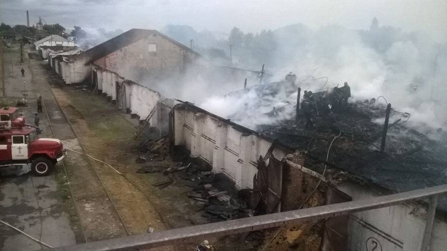Под Полтавой сильный пожар уничтожил склад для зерна: опубликованы фото