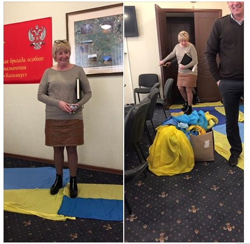 Мережу розгнівав "мер" Горлівки, який поглумився над прапором України - фото 2