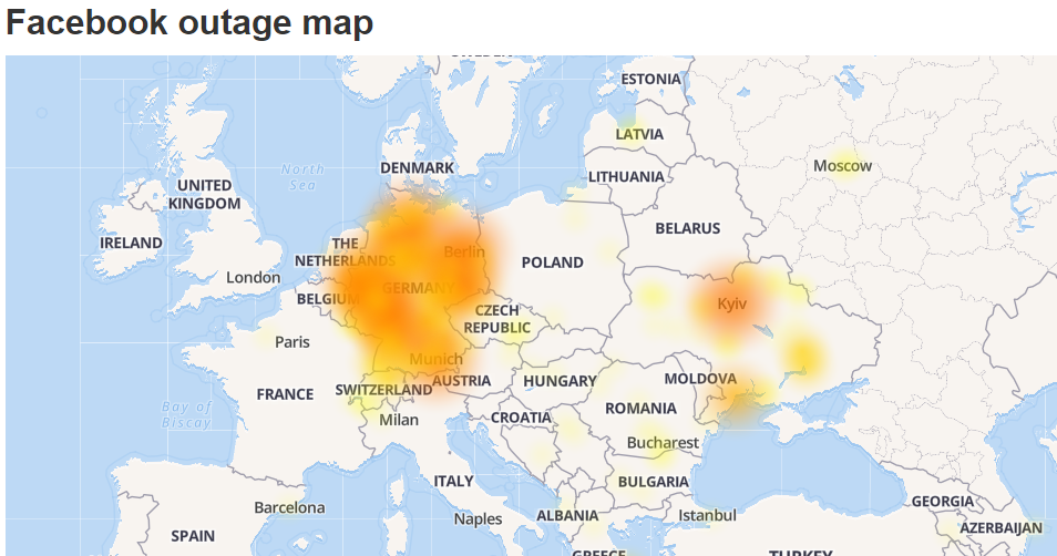 Facebook has hit a massive worldwide crash: a published map A87bb5a709b3d5b9f8f183cce87bef1f