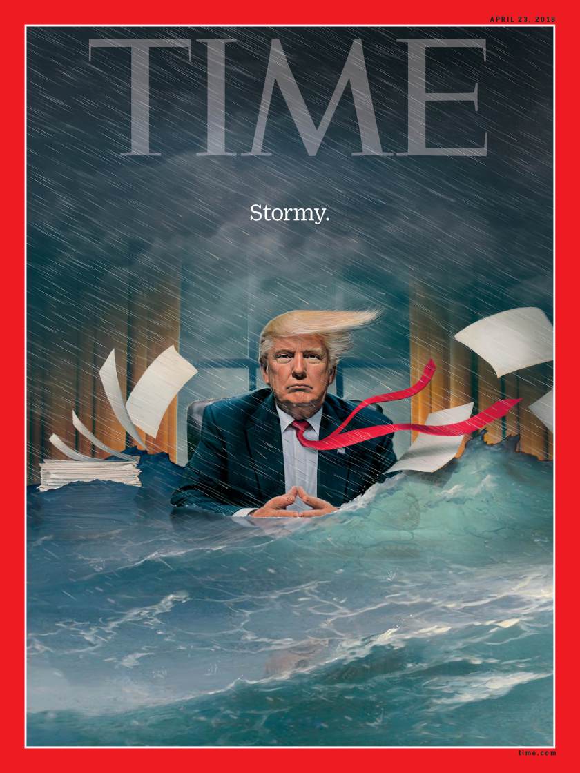 He drowned: Time magazine brutally trampled Trump a series of covers 9c597372398fa1184873aeda57b68c3e