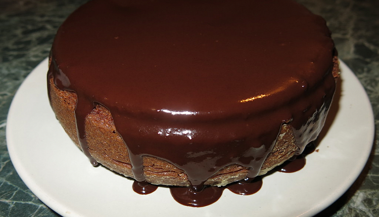 Как приготовить Домашний простой шоколадный бисквитный торт рецепт пошагово