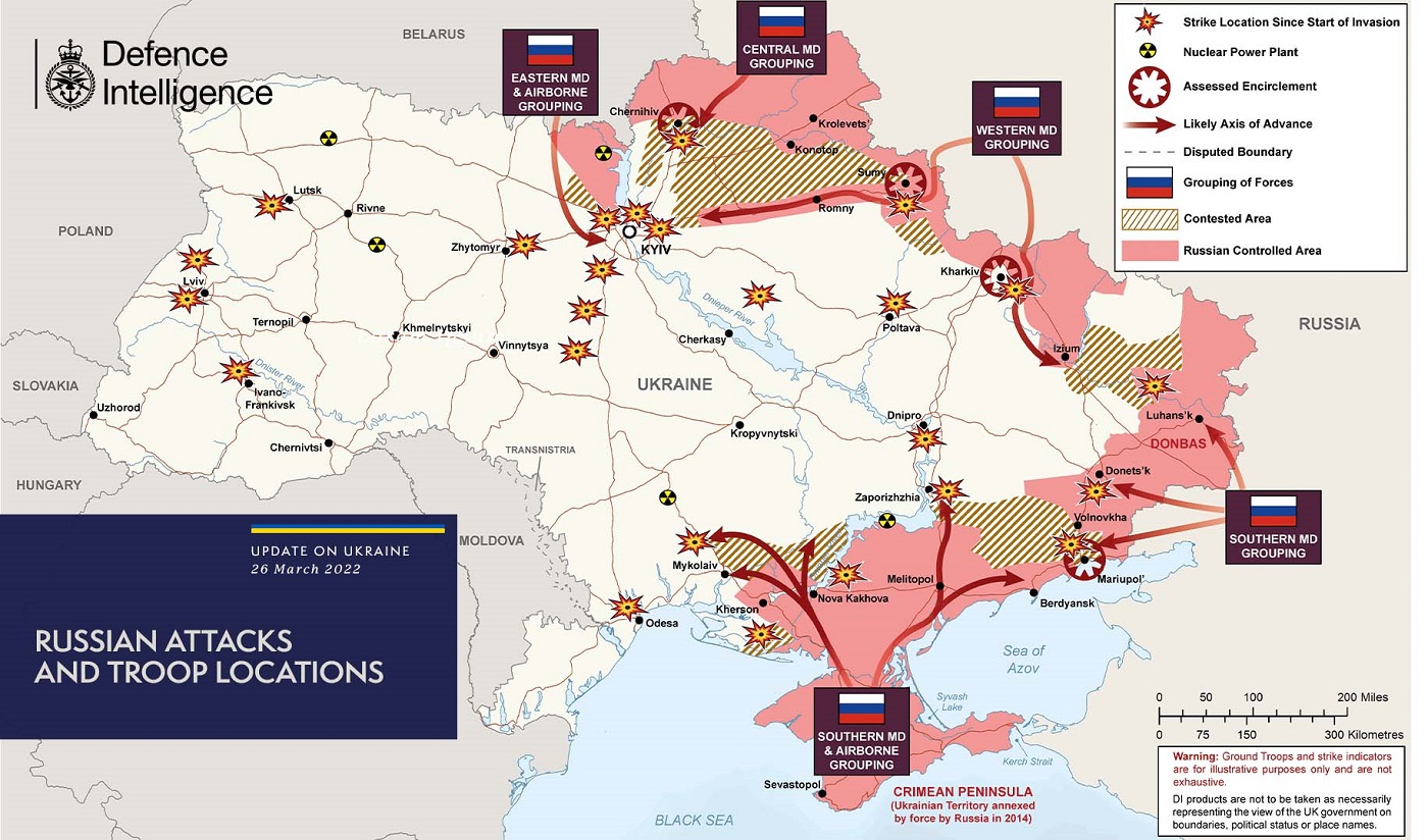 Карта войны в Украине - последние новости о боях на 26 марта - Апостроф