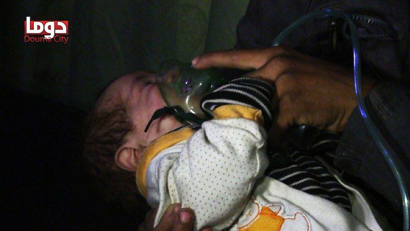 Another use of chemical weapons by the forces of Assad: there were terrible photos of the affected children and destruction 200afdd5f65efafa4f2f4ef1cf3f70cf