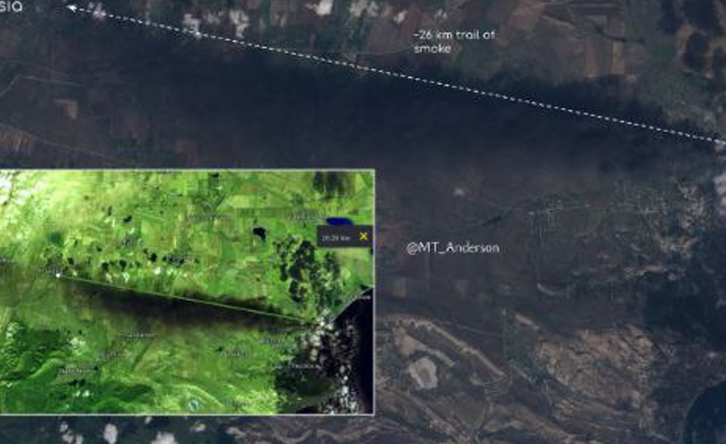 Пожар на нефтебазе в оккупированной Феодосии: OSINT-исследователь опубликовал спутниковые снимки