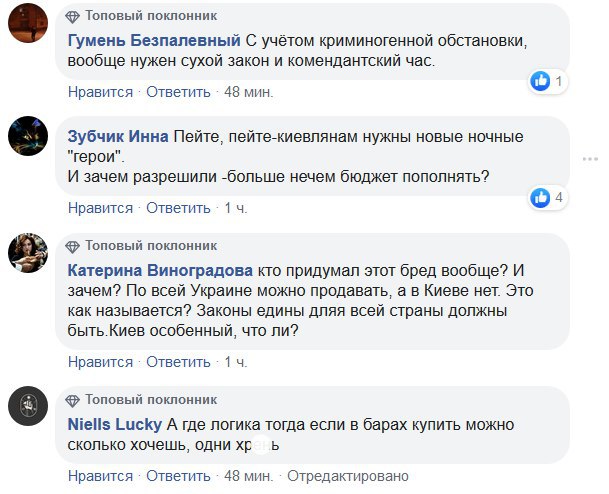 Появилось важное уточнение насчет ночной продажи алкоголя в Киеве: в сети ажиотаж