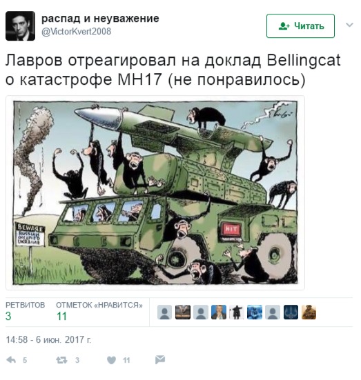Катастрофа MH17 на Донбассе: в сети высмеяли реакцию Лаврова на результаты расследования Bellingcat