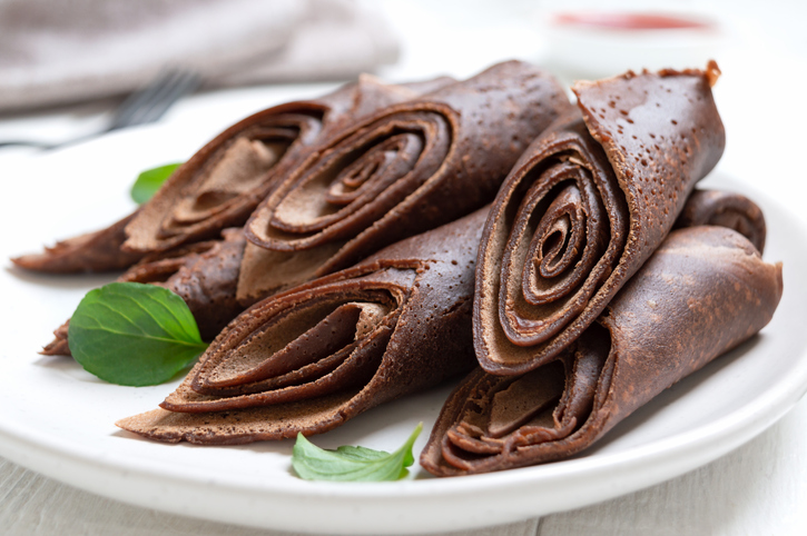 Шоколадные блины ⋆ Готовим вкусно, красиво и по-домашнему!