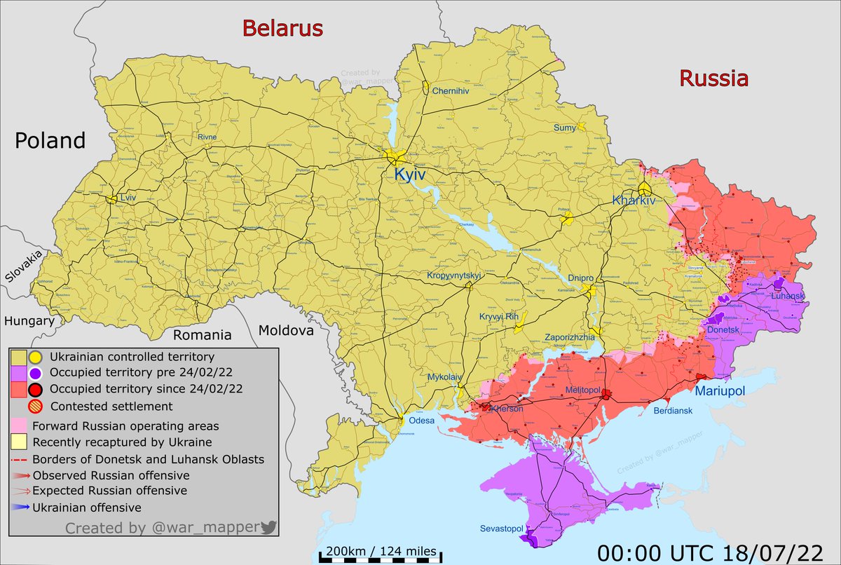 Карта войны в Украине - где идут бои - Апостроф